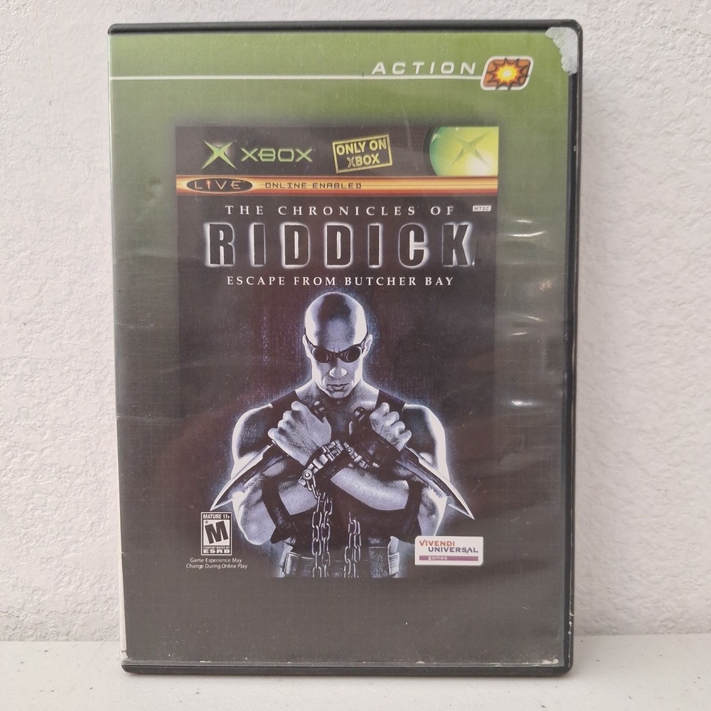 Chronicles of Riddick Escape From Butcher Bay Xbox Game May Need Resurfacing